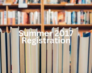 Summer 2017 Registration